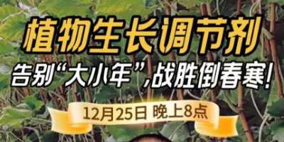 《细说农技》倒春寒、大小年猛如虎？国光总工亲授植调剂 &ldquo;避坑指南&rdquo;，25 日晚 8 点必看！