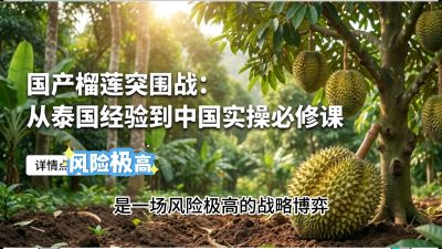第一节：榴莲突围战：选址决策指南，告别赌运气，用硬指标圈定&ldquo;优生，课程：《国产榴莲突围战：从泰国经验到中国实操的8堂必修课（高阶实战版）》