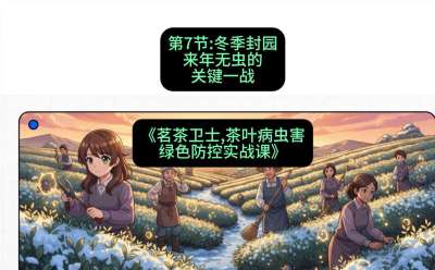第07节：冬季封园&mdash;&mdash;来年无虫的关键一战，课程：《茗茶卫士&mdash;&mdash;茶叶病虫害绿色防控实战课》#识农AI